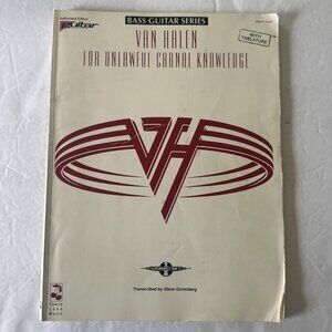 Rare VAN HALEN FOR UNLAWFUL CARNAL KNOWLEDGE Bass GUITAR TAB Tablature!